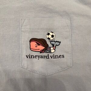 Vineyard Vines light blue Soccer Graphic Tee